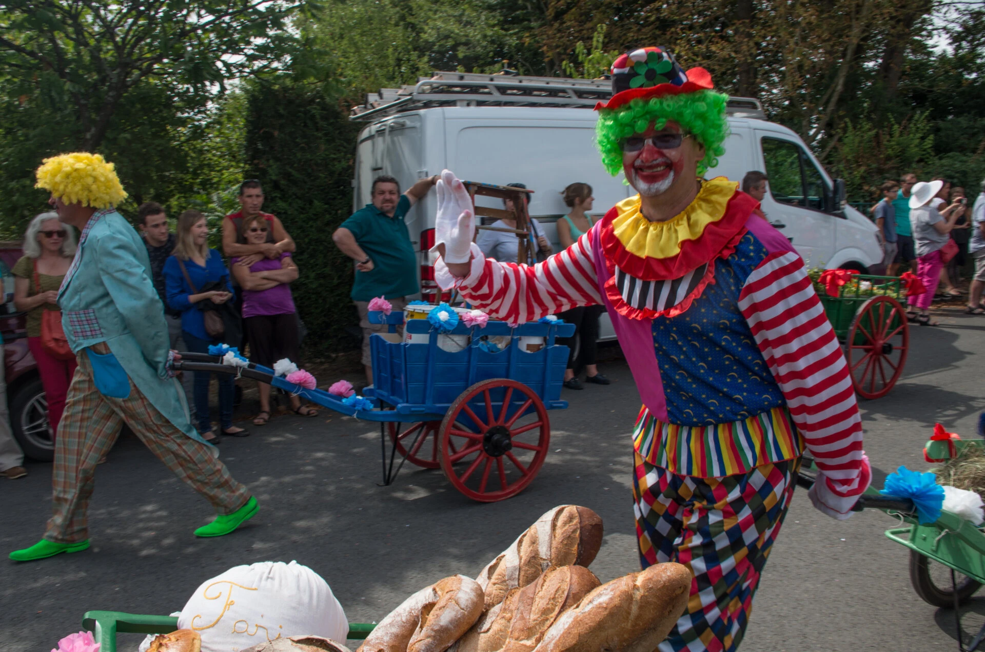 Clowns défilants