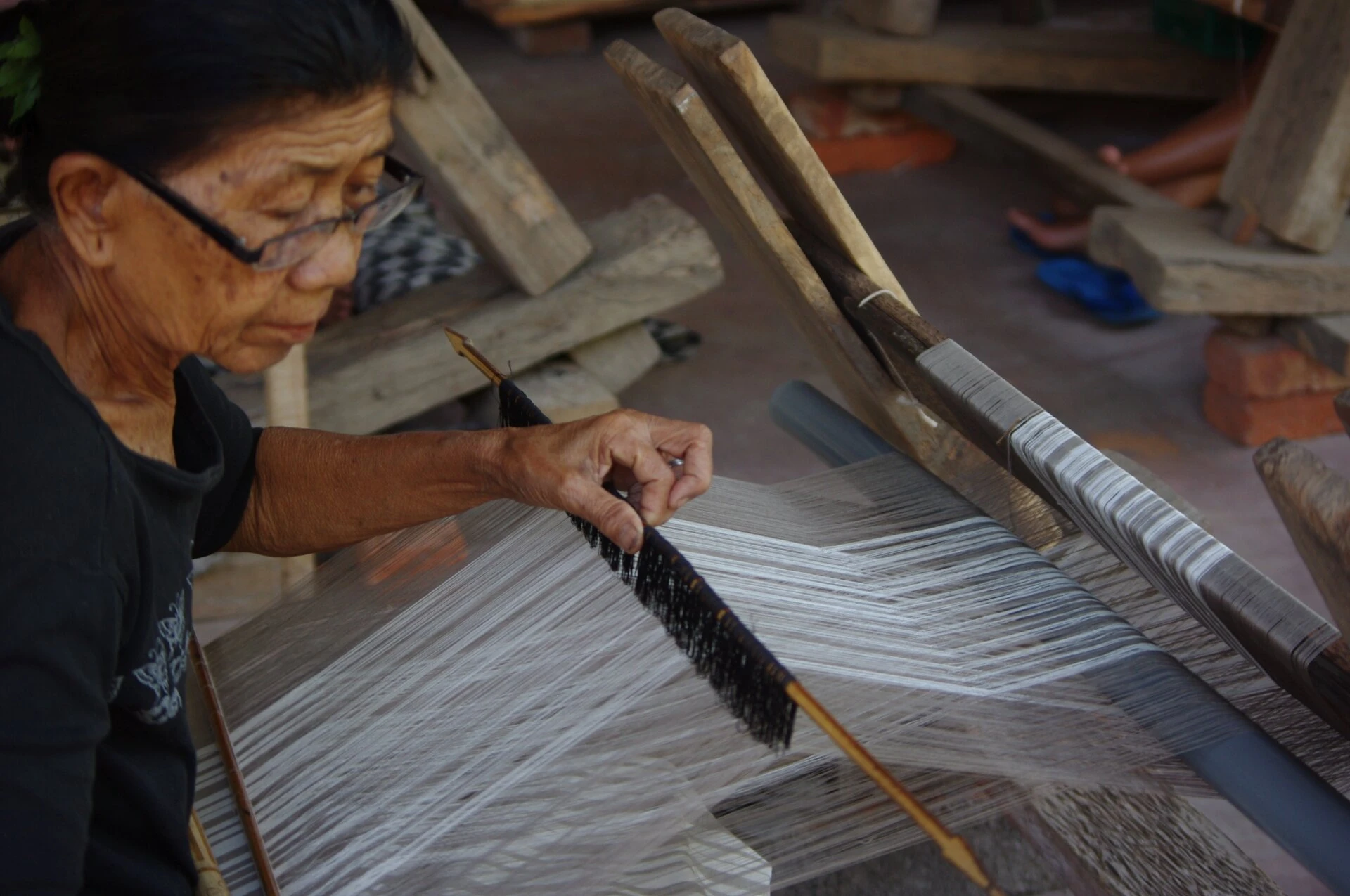 Old Traditional Weaver